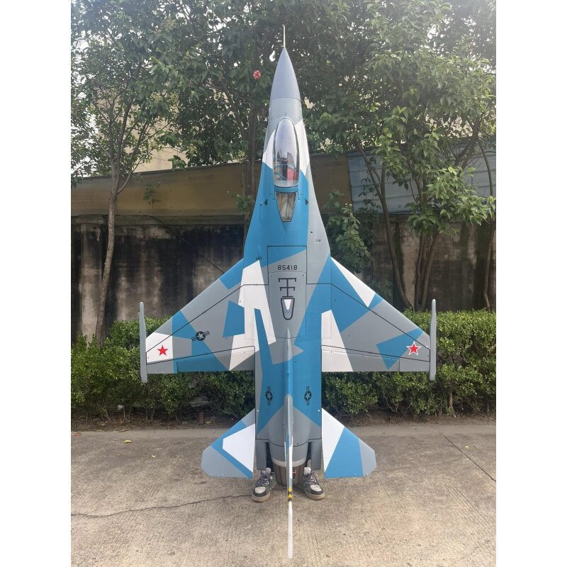 Baja F16 Blue Camo top view