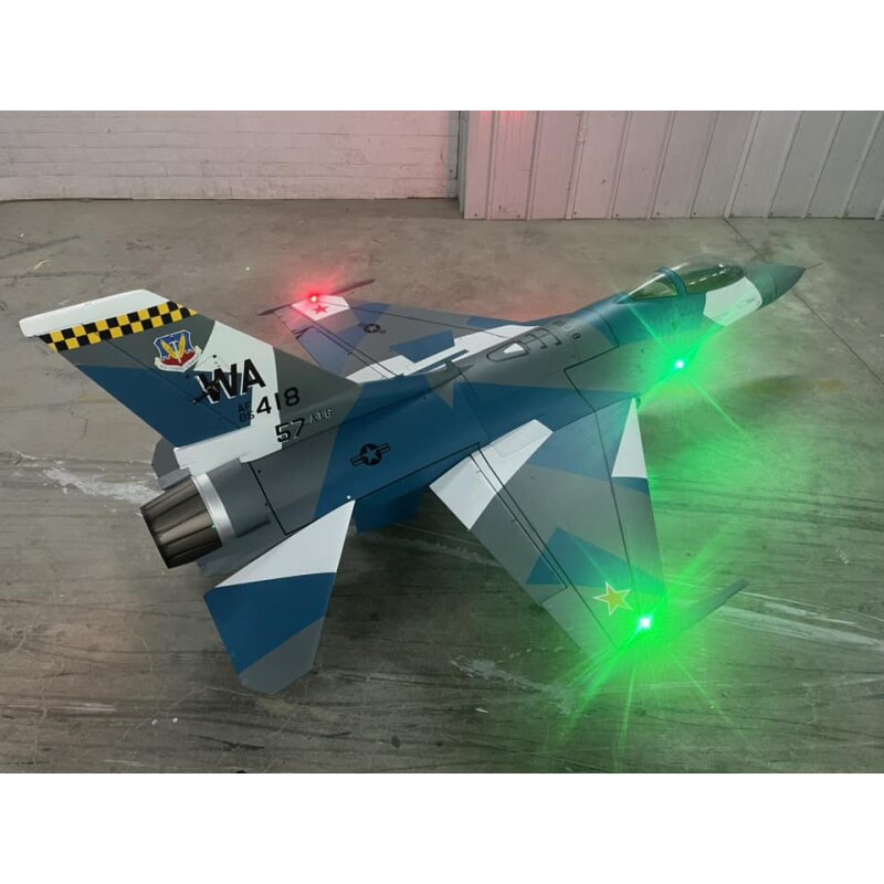 Baja F16 Blue Camo rear view